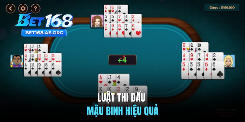 Mậu Binh BET168 | Hướng Dẫn Luật Chơi Và Kinh Nghiệm Xếp Bài 2 Luật thi đấu mậu binh hiệu quả